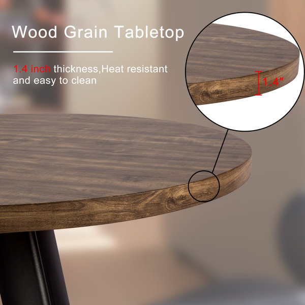 17 Stories Jakyren 31.5'' Wood Round Dining Table & Reviews | Wayfair